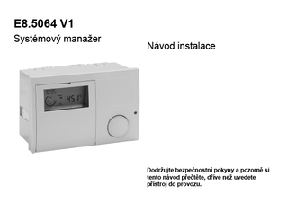 DRCASCACONTAA System manager_E8.5064 CS 1.919-V1-Inst-06 0414_Installation manual_Czech download
